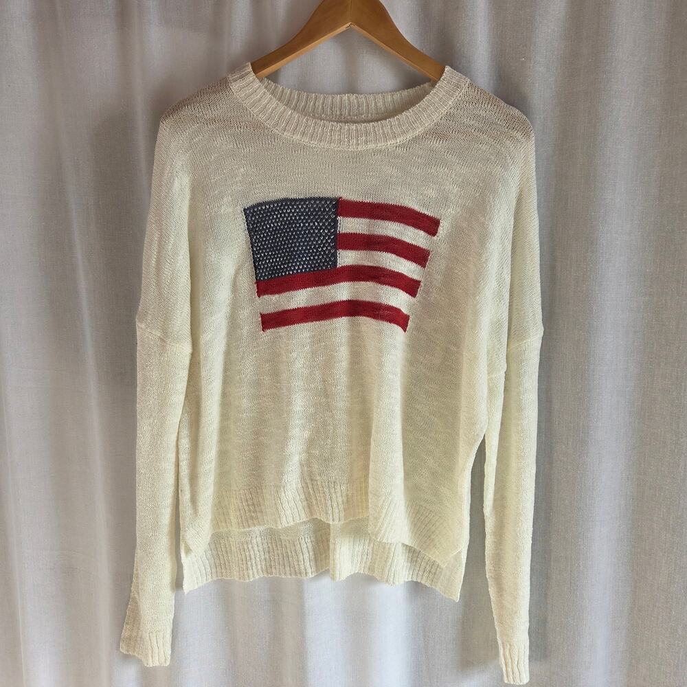 Light Weight American Flag Sweater